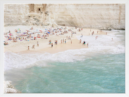 White Cliff Beach Framed Art Print