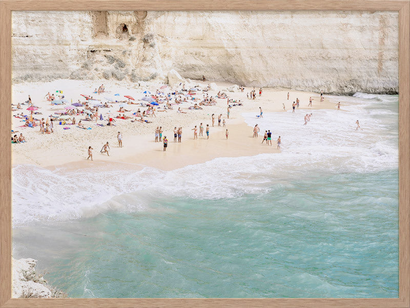 White Cliff Beach Framed Art Print