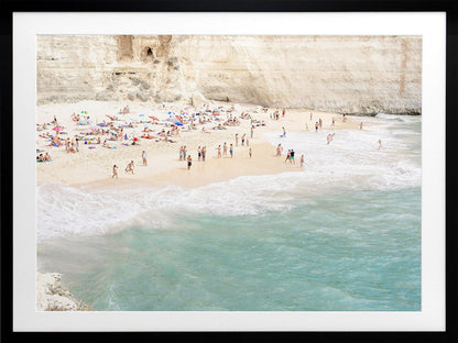 White Cliff Beach Framed Art Print