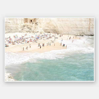 White Cliff Beach Unframed Art Print