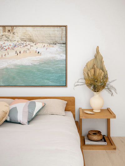 White Cliff Beach Canvas Art Print | Lifestyle