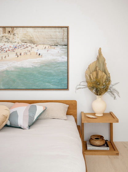 White Cliff Beach Canvas Art Print