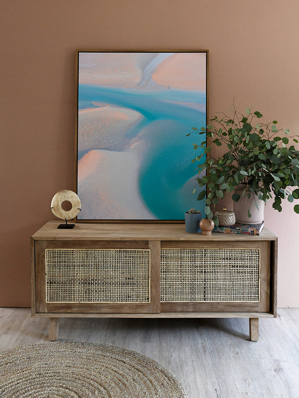 Tahitian Blue Canvas Art Print | Lifestyle