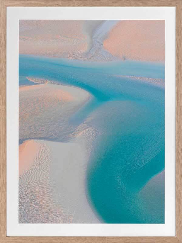 Tahitian Blue Framed Art Print