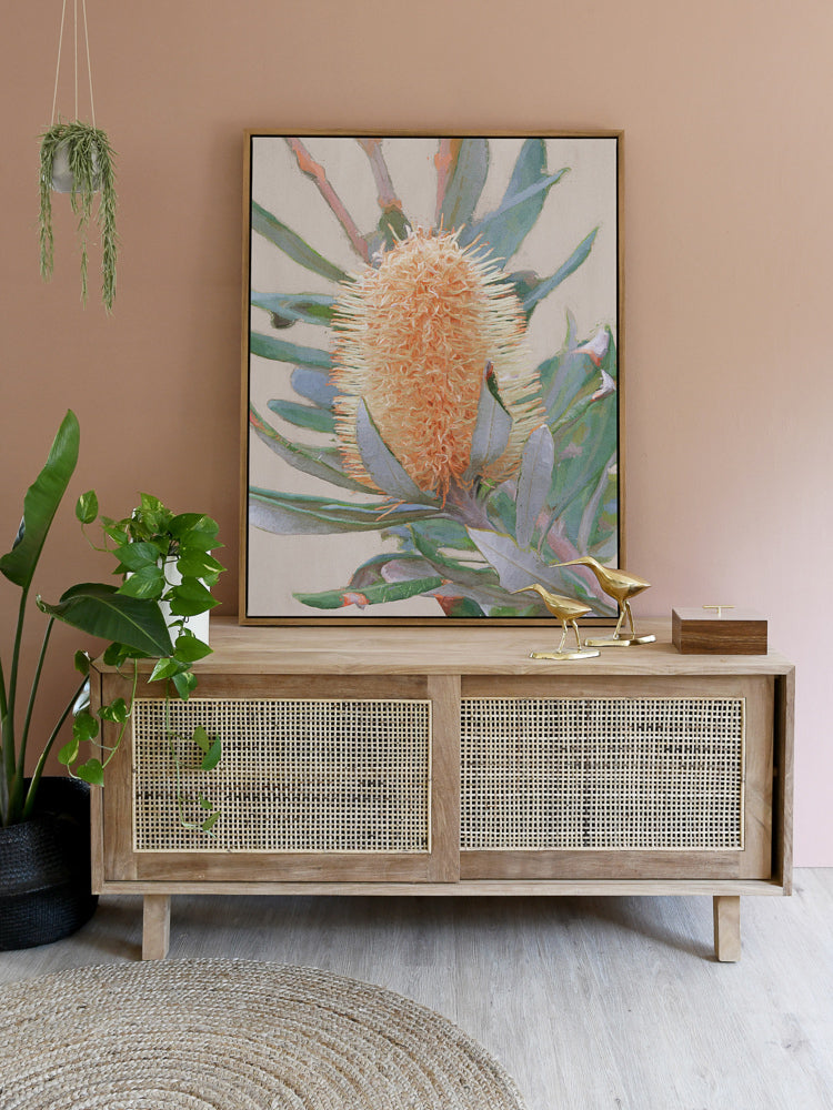 Golden Banksia Canvas Art Print