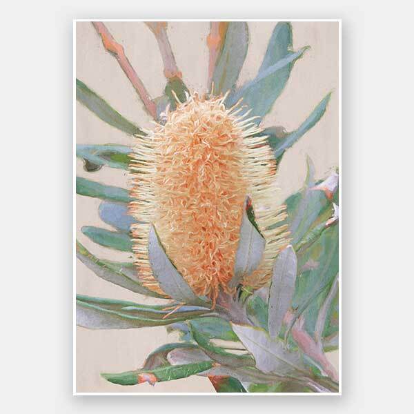 Golden Banksia Unframed Art Print