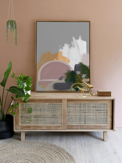 Half Moon Canvas Art Print | Lifestyle