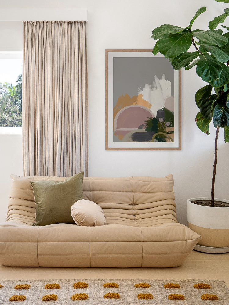 Half Moon Framed Art Print | Lifestyle