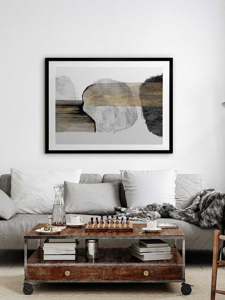 Pebble II Framed Art Print | Lifestyle