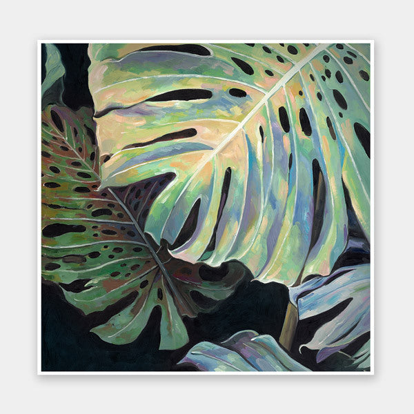 Midnight Monstera II Unframed Art Print