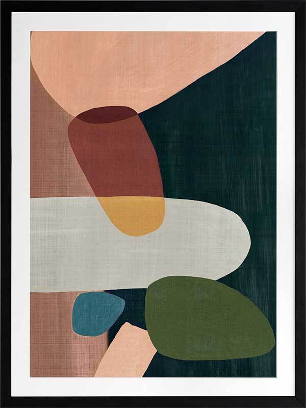 Stacking Stones I Framed Art Print