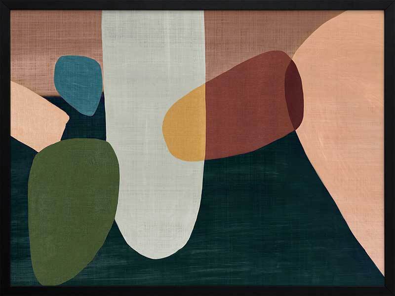 Stacking Stones I Framed Art Print