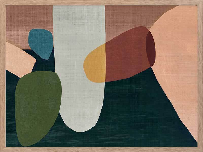 Stacking Stones I Framed Art Print