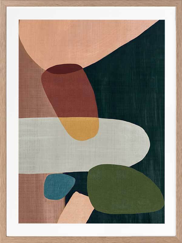 Stacking Stones I Framed Art Print