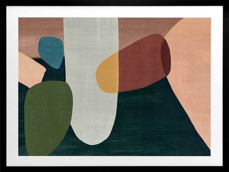 Stacking Stones I Framed Art Print