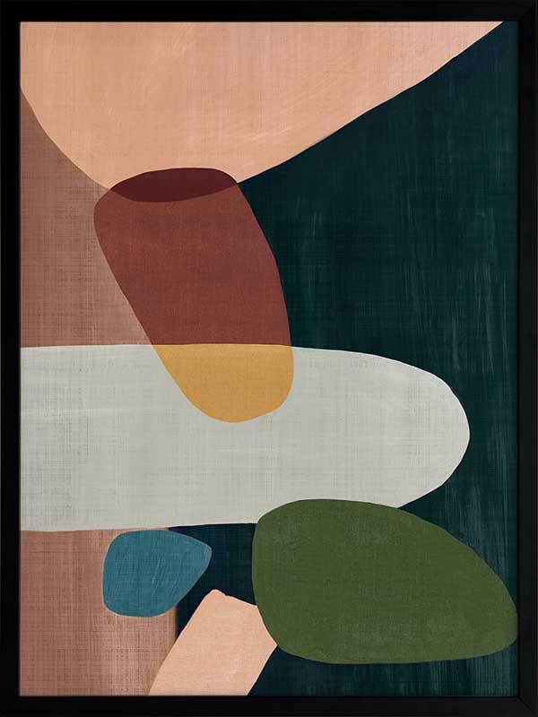 Stacking Stones I Framed Art Print