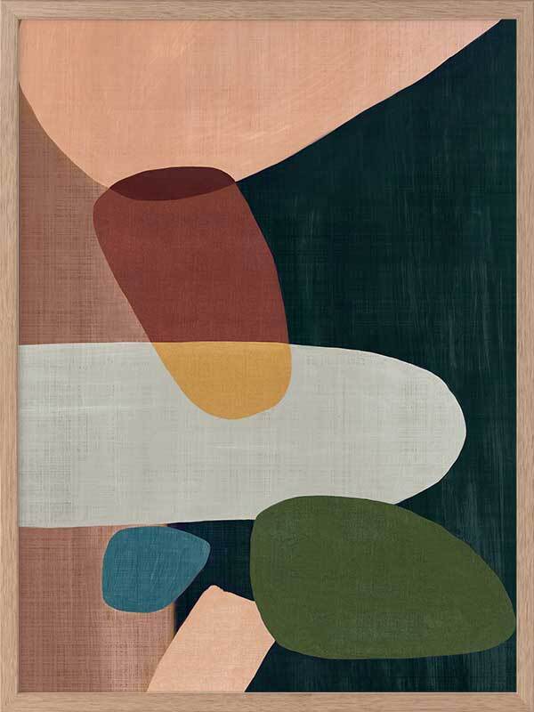 Stacking Stones I Framed Art Print