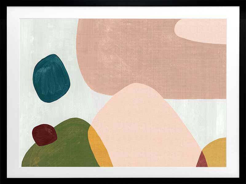 Shifting Shapes II Framed Art Print