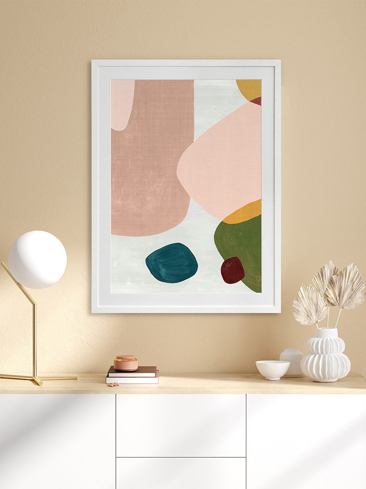 Shifting Shapes II Framed Art Print | Lifestyle