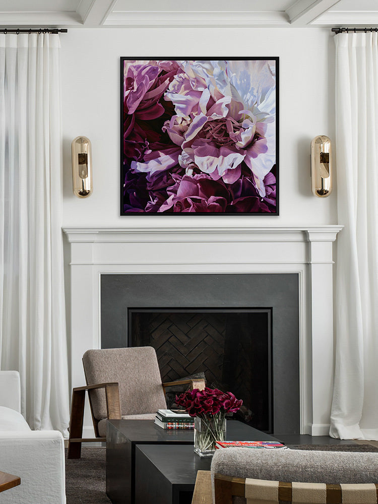 Mauve On Canvas Art Print