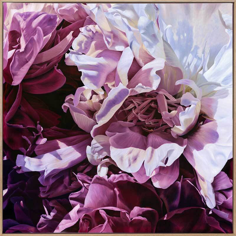 Mauve On Canvas Art Print