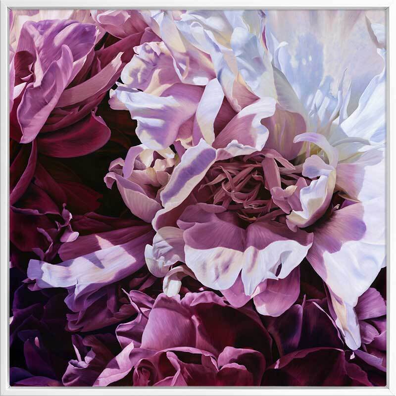 Mauve On Canvas Art Print