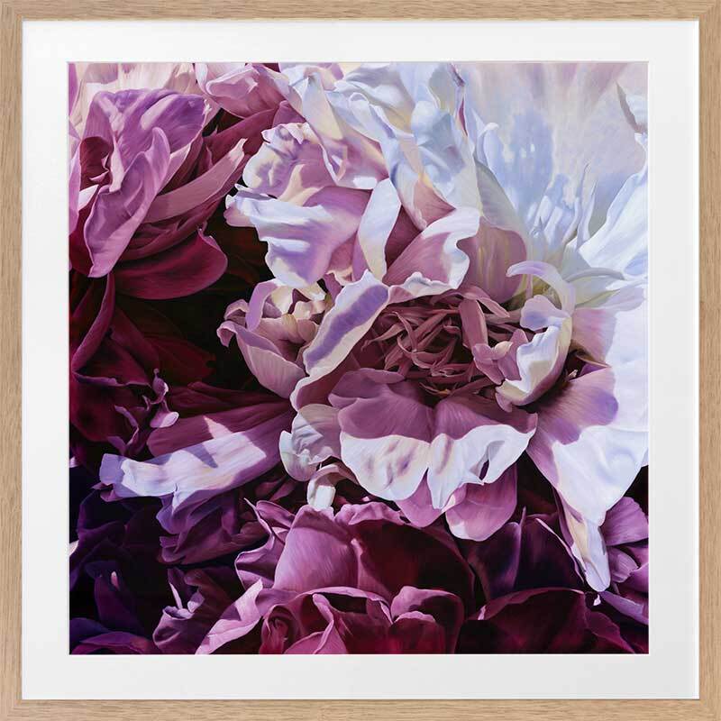 Mauve On Framed Art Print