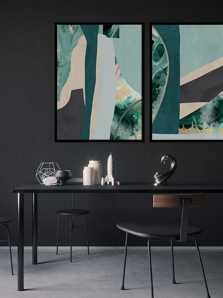 Deep Dive II Framed Art Print | Lifestyle