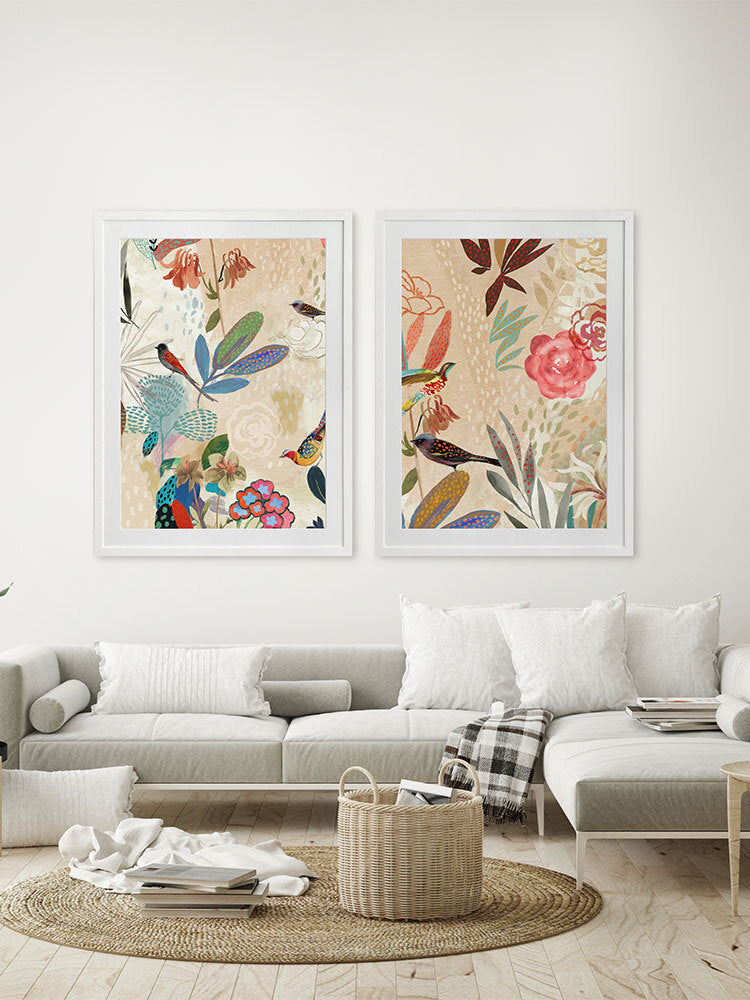 Birdsong II Framed Art Print | Lifestyle