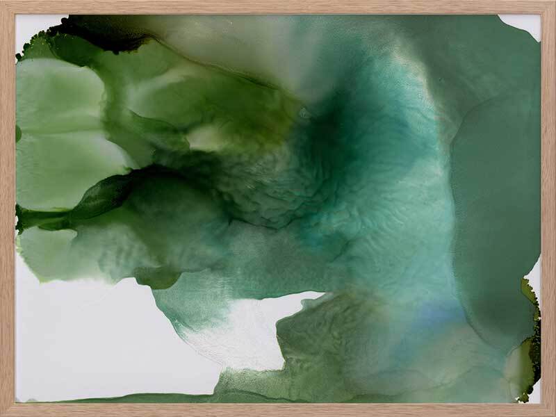 Green Glacier II Framed Art Print