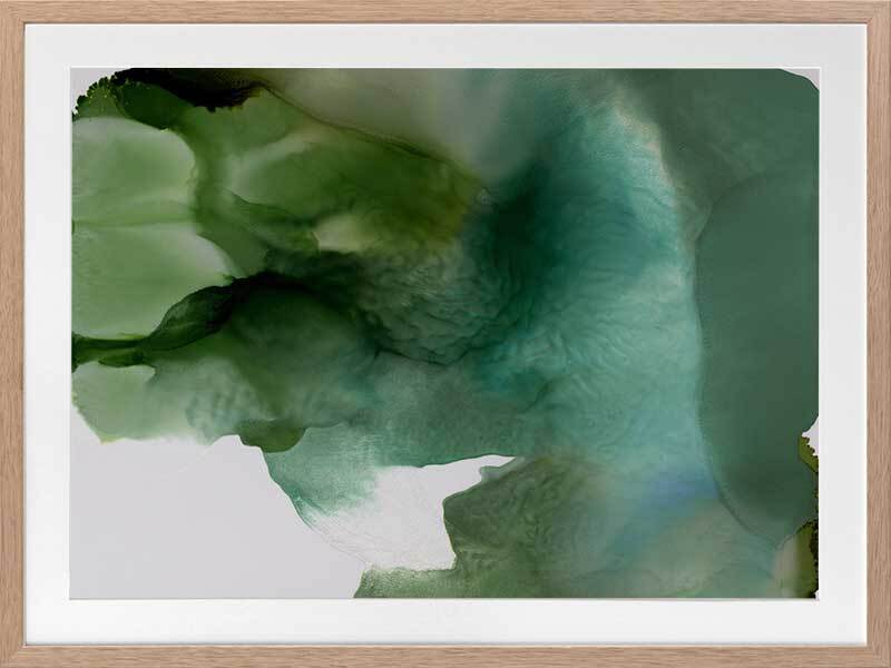 Green Glacier II Framed Art Print