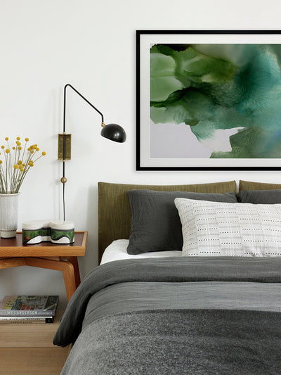 Green Glacier II Framed Art Print | Lifestyle