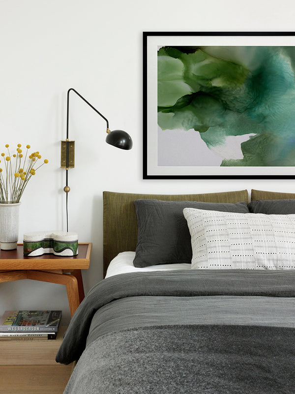 Green Glacier II Framed Art Print | Lifestyle