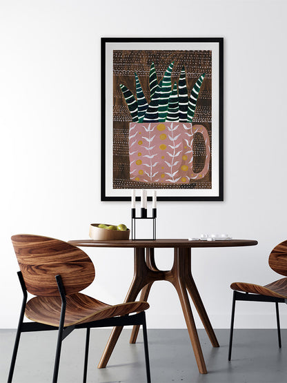 Teacup Topiary II Framed Art Print