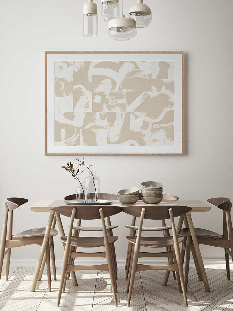 Pompeii White Framed Art Print | Lifestyle