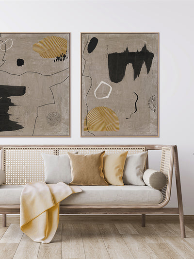 Set in Stone II Canvas Art Print | Lifestyle