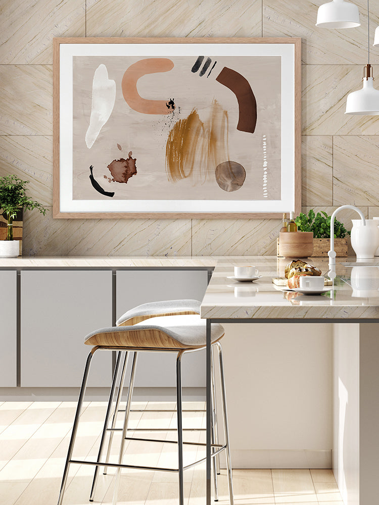 Dig Site II Framed Art Print | Lifestyle