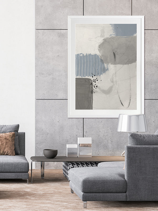 Concrete Decision II Framed Art Print | Lifestyle