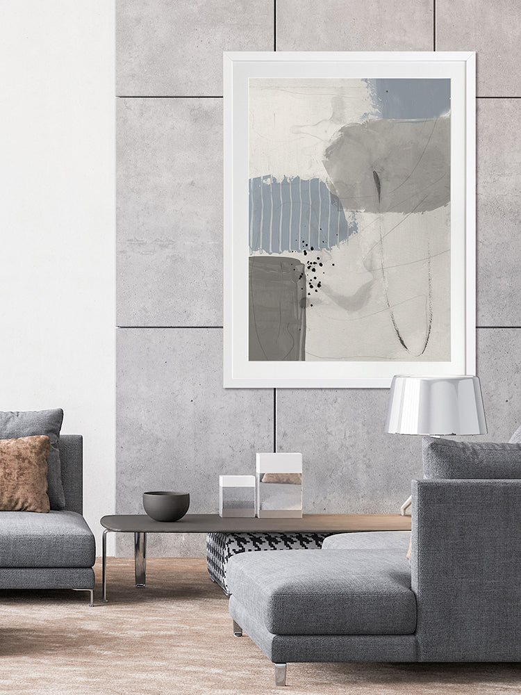 Concrete Decision II Framed Art Print | Lifestyle
