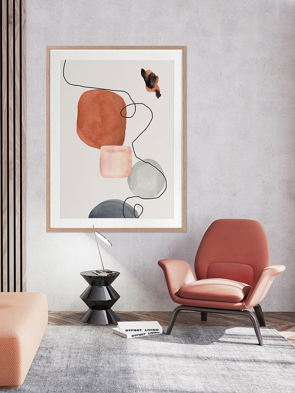 Down the Line I Framed Art Print | Lifestyle