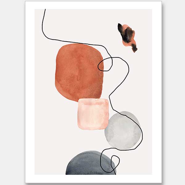 Down the Line I Unframed Art Print