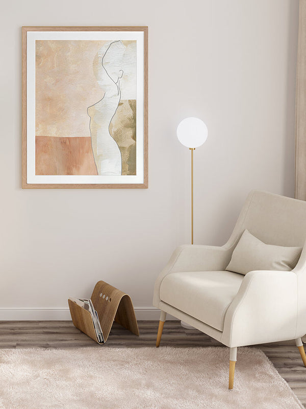 Gentle Framed Art Print | Lifestyle