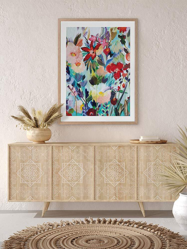 Wildflower Wandering Framed Art Print | Lifestyle