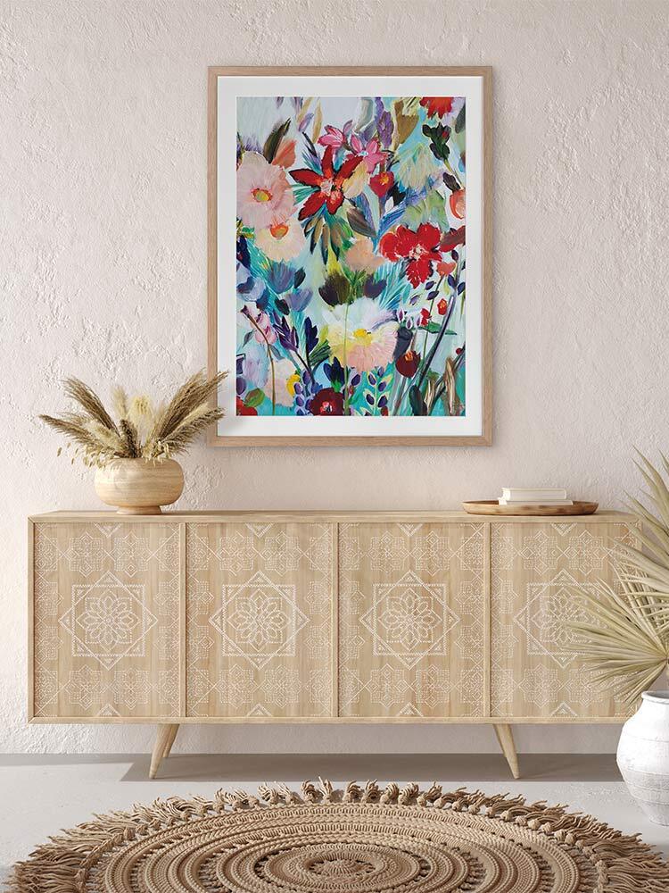 Wildflower Wandering Framed Art Print | Lifestyle