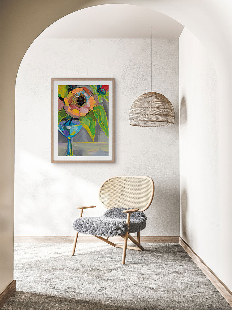 Bright Blossoms II Framed Art Print | Lifestyle