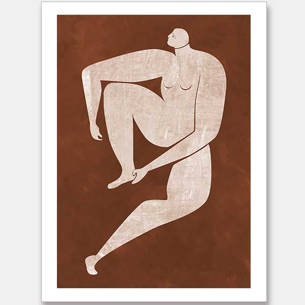 Caroline Cut-Out I Unframed Art Print