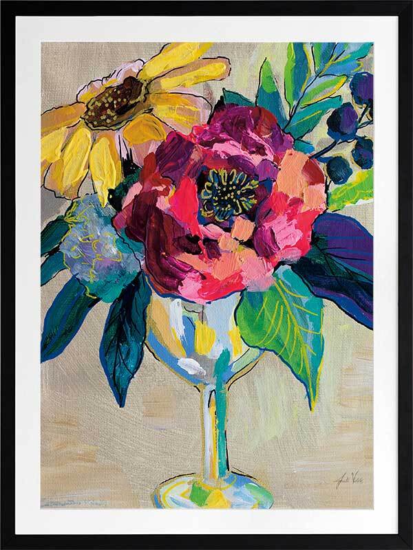 Bright Blossoms III Framed Art Print