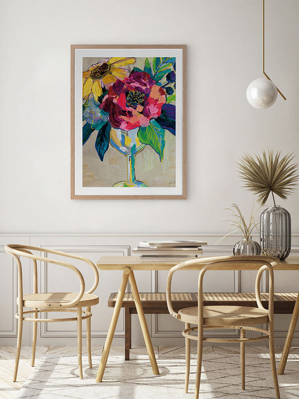 Bright Blossoms III Framed Art Print | Lifestyle