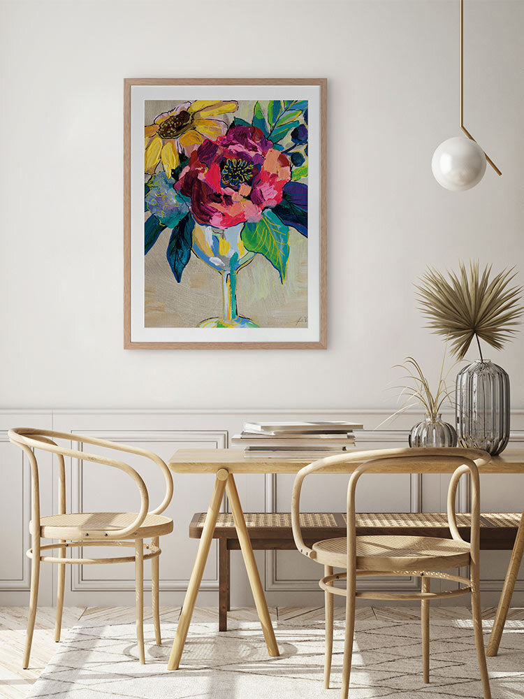 Bright Blossoms III Framed Art Print | Lifestyle