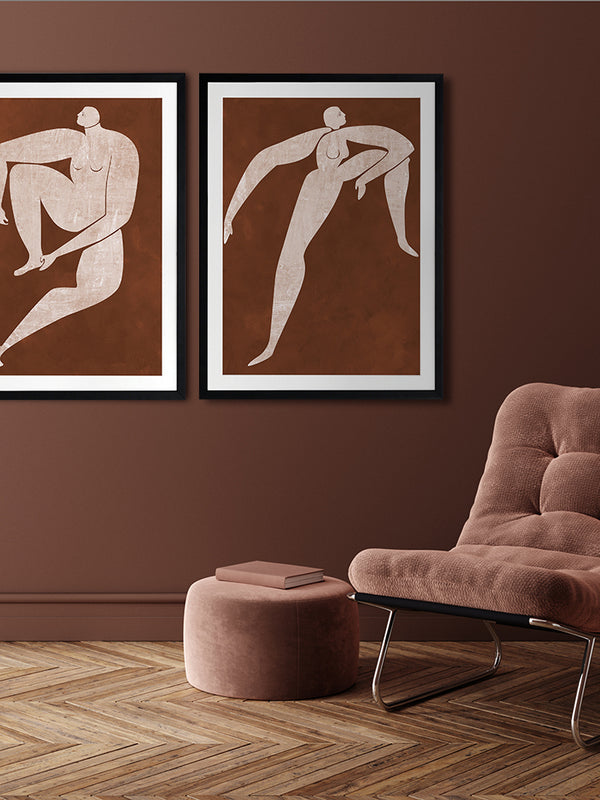 Caroline Cut-Out II Framed Art Print | Lifestyle